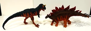FIGURAS DE DINOSAURIOS VINTAGE BATTAT MUSEO DE CIENCIAS BOSTON CARNOTAURUS Y STEGOSAURUS - Imagen 1 de 6