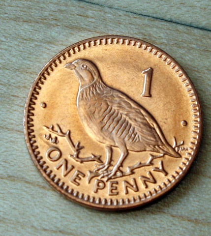 2000 Gibraltar 1 Penny Barbary Partridge Unc Cover
