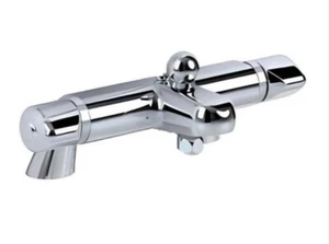 Mezclador termostático de ducha de baño cromado Inta Plus pilares de montaje en cubierta PL30020CP - Imagen 1 de 2