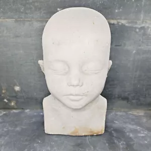 Bore D’ Child IN Plaster post-Mortem, Masque Messenger Rare, End 19th - Picture 1 of 11