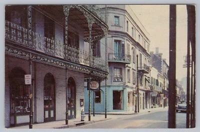 Bourbon Street New Orleans St. Peter & Royal VIntage Postcard - Image 1 of 2