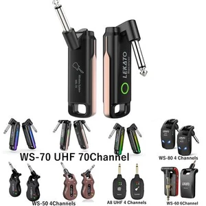 LEKATO Wireless Guitar System Wireless Guitar Transmitter Receiver Rechargeable - Picture 1 of 32