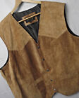 NEW TAGS Scully Mens Classic Western Suede Leather Vest Brown  4XT