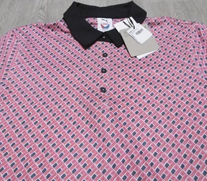 Puma Volition Women S Golf Polo Shirt Red Flag Print SS Collared NWT - Picture 1 of 9
