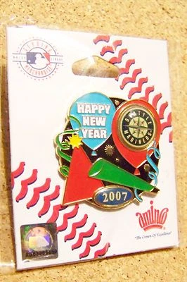 2007 Seattle Mariners New Years party pin - Image 1 of 3
