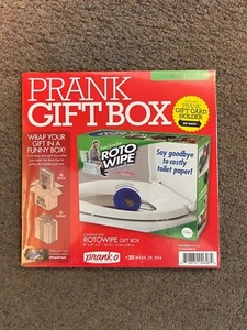 PRANK-O FUNNY JOKE PRANK GAG GIFT GIFT BOX 8"x6"x2" - ROTOWIPE - Picture 1 of 2
