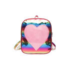 Messenger Shoulder Bag Student Backpack Heart Travel Backpack Paillette Backpack