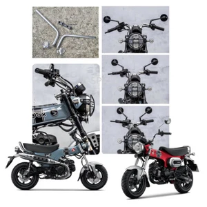 Manillar Plegable Ajustable Plateado Diablo Se Adapta a Honda DAX125 ST125 2022 - 2023 - Imagen 1 de 8