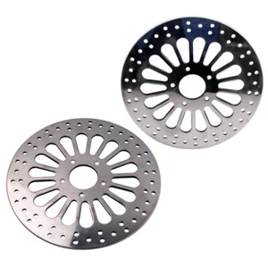 2 dischi freno acciaio inox 11,8" per Harley Touring 2008-2013 Dyna 2007-2017 - Foto 1 di 11