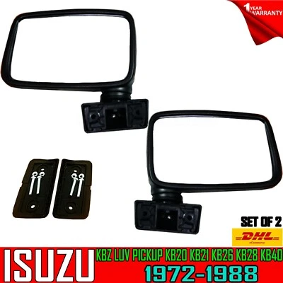 FOR ISUZU KBZ KBD KB20 KB25 KB40 First gen.1972-80 Pickup DOOR MIRRORS SET PAIR Foto 1 de 4