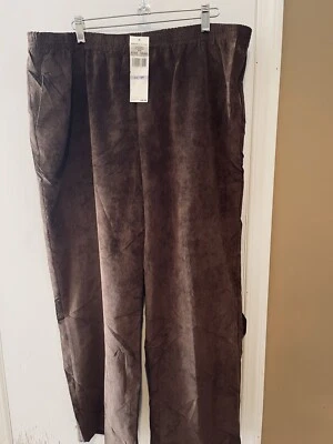 Pantalones de pana Alfred Dunner corte clásico para mujer 18P (38x26,75 real) marrón NUEVO Foto 1 de 4