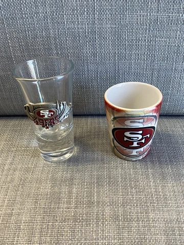 San Francisco 49ers Shot Glasses Forty Niners Cover
