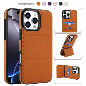 Shockproof Wallet Card Holder Case For iPhone 16 Pro Max 15 14 13 12 11 XS Max - Picture 1 of 31