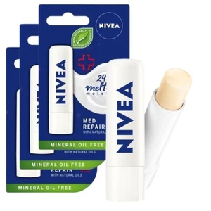 3 x Nivea Lippenpflegestift Med Repair Lippenstift - Bild 1 von 5