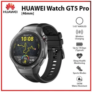 Reloj inteligente Huawei Watch GT 5 Pro 46 mm NEGRO 1.43" AMOLED Bluetooth iOS Android - Imagen 1 de 4