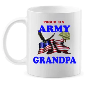Taza de café: "Proud U.S. Army Grandpa" (AGPA) - ENVÍO GRATUITO - Imagen 1 de 3