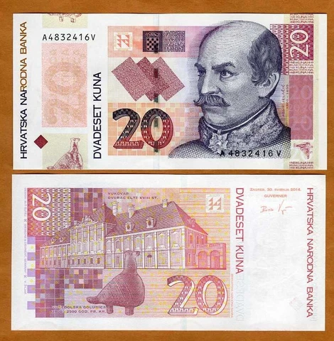 Croatia, 20 Kuna, 2014, P-44, UNC   Commemorative Cover