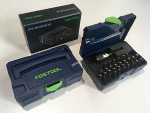 FESTOOL CENTROTEC Bit-Set MICRO SYSTAINER T-LOC SYS BLUE 204540 - Geschenkidee - Bild 1 von 1