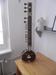 Sitar Radha Krishna Sharma &Co- flacher Klangkörper + Bag + Zubehör. Gelegenheit - Bild 1 von 8