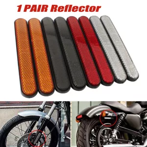 Front Fork Lower Legs Reflector Slider Latch Covers Safety Warning for Harley - Picture 1 of 12