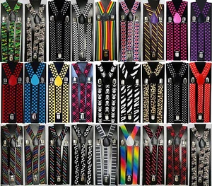 HOMBRE DAMA UNISEX AJUSTABLES DELGADOS BRACKETS CON CLIP PANTALÓN TIRANTES VESTIDO ELEGANTE - Imagen 1 de 1