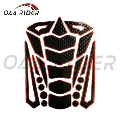 3D Oil Fuel/Gas Tank Pad Cover Fairing Guard Protector Decal Sticker Grip Chrome — 第 1/4 张图片