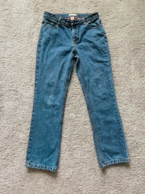 Natural Reflections Flannel-Lined Medium Wash Straight Leg Jeans Size 6 - Image 1 of 4