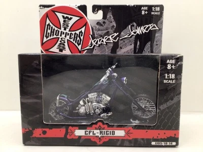 West Coast Choppers Jesse James 1:18 CFL-RIGID Motorcycle JJ05-18-14 SEALED - Image 1 of 4
