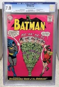 Batman #171 (1965) CGC 7.0 - 1st SA Appearance of the Riddler DC Comics Key - Picture 1 of 3