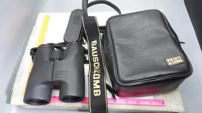 BAUSCH & LOMB DISCOVERER 10x42 ARMORED BINOCULARS MADE IN JAPAN 61-0142 ORG CASE - Image 1 of 2