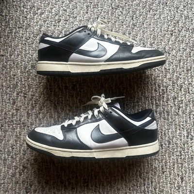 Nike Dunk Low ‘Vintage Panda'  FQ8899-100 - Size 12M/13.5W - Pre-Owned - Image 1 of 4