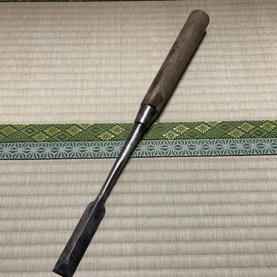 Shinog Tsuki NOMI Japanese Dovetail Slick Chisel #347 Carpenter Sculpture Carved - Image 1 of 4