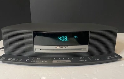 Bose Wave CD AM/FM Radio Music System. Tested. AUX, Alarm BOSE WAVE 8ft Cord - Image 1 of 4