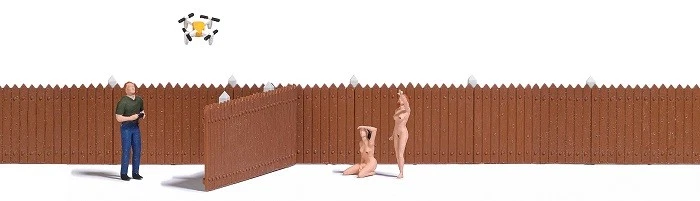 Busch 7812 - 1/87 / H0 Action Set - Drohne Mit 3 Figuren Und Zaun - Neu - Bild 1 von 1