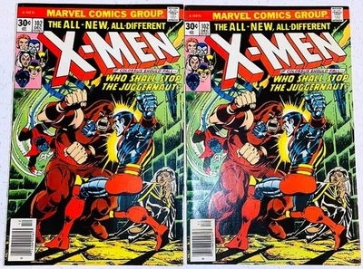 Uncanny X-Men #102 Lot of 2, Warehouse Find (1976) 1st Juggernaut vs Colossus - Image 1 of 4