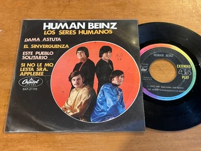 THE HUMAN BEINZ Foxey Lady +3 GARAGE PSYCH 1968 MEXICO 7" EP Jimi Hendrix - Image 1 of 4