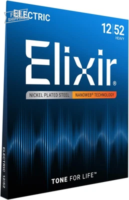 Strings Electric Guitar Strings W NANOWEB Coating, Heavy (.012-.052) - Image 1 of 4