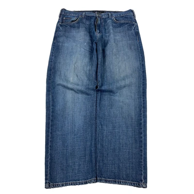 Vintage Y2K Calvin Klein Jeans Men 38x30 Baggy Relaxed Fit Dark Blue Wash Faded - Image 1 of 4