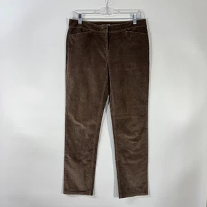 J. Jill Women's Corduroy Slim Pants Petite Size 4 Brown Stretch Casual - Picture 1 of 10