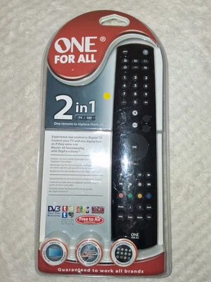 ONE FOR ALL EVOLVE 2-IN-1 REMOTE CONTROL   TV SAT DIGI BOX - Image 1 of 2