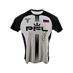 Mukhamed Berkhamov Autographed 2024 PFL 9 Playoffs Event Worn Walkout Shirt LOA - Picture 1 of 5