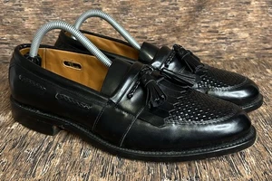 Allen Edmonds Cody Tassel Loafers Slips On Shoes Black Leather Men’s 9.5 B - Picture 1 of 15