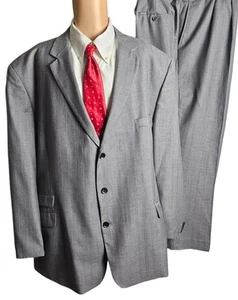 Steve Harvey Supreme Rayon Blend Purple Stripe Suit Men 58L Sophisticated  - Picture 1 of 24