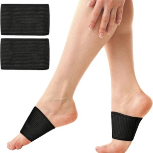 Foot Compression Sleeve Elastic Arch Support Pad Plantar Fasciitis Brace Bandage - Picture 1 of 15
