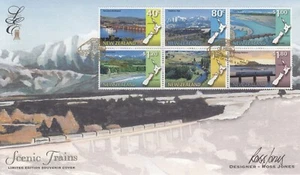 NEW ZEALAND 1997 Scenic Trains - Limited Edition FDC - Picture 1 of 1