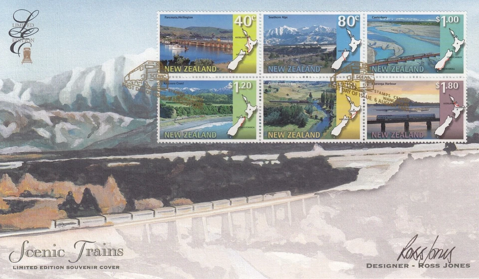 NEW ZEALAND 1997 Scenic Trains - Limited Edition FDC - Image 1 of 1