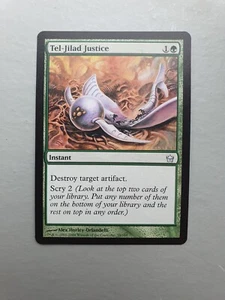 Tel-Jilad Justice , MTG Fifth Dawn (2004). Uncommon Green Instant NM - Picture 1 of 2