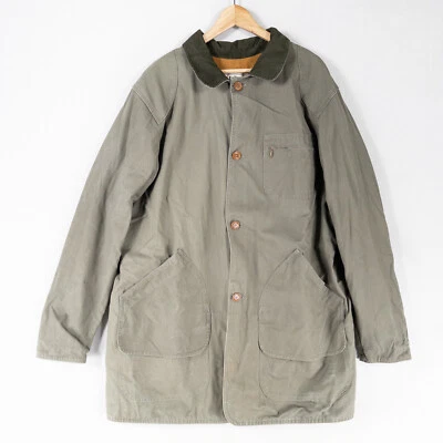 Vintage L.L. Bean Field Jacket Coat Men XL TALL Green Button Up Game Bag Hunting - Image 1 of 4