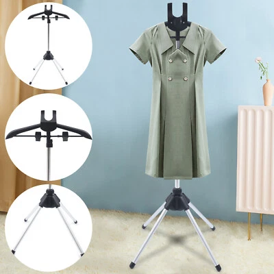 Foldable Ironing Steamer Hanger Bracket Garment & Clothes Drying Stand - Image 1 of 4