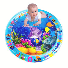 Infant Toddler Baby Sea World Inflatable Water Play Mat Tummy Time Sensory Toy